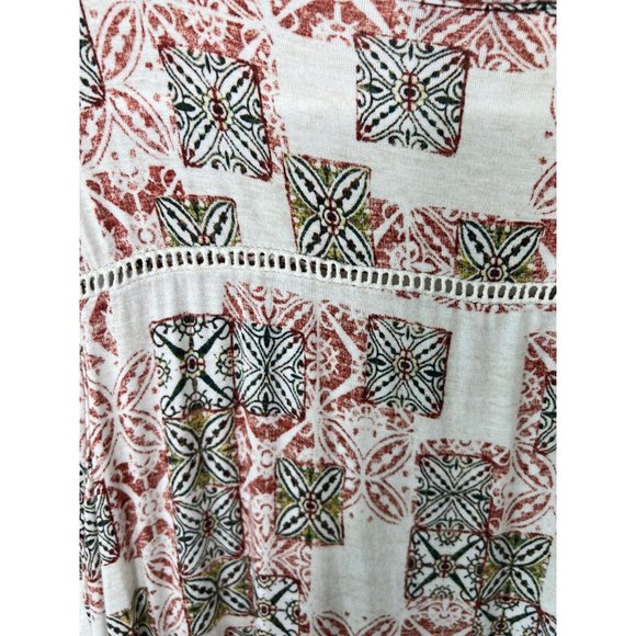 Rose + Olive Sleeveless Top, Medium - Picture 7 of 12